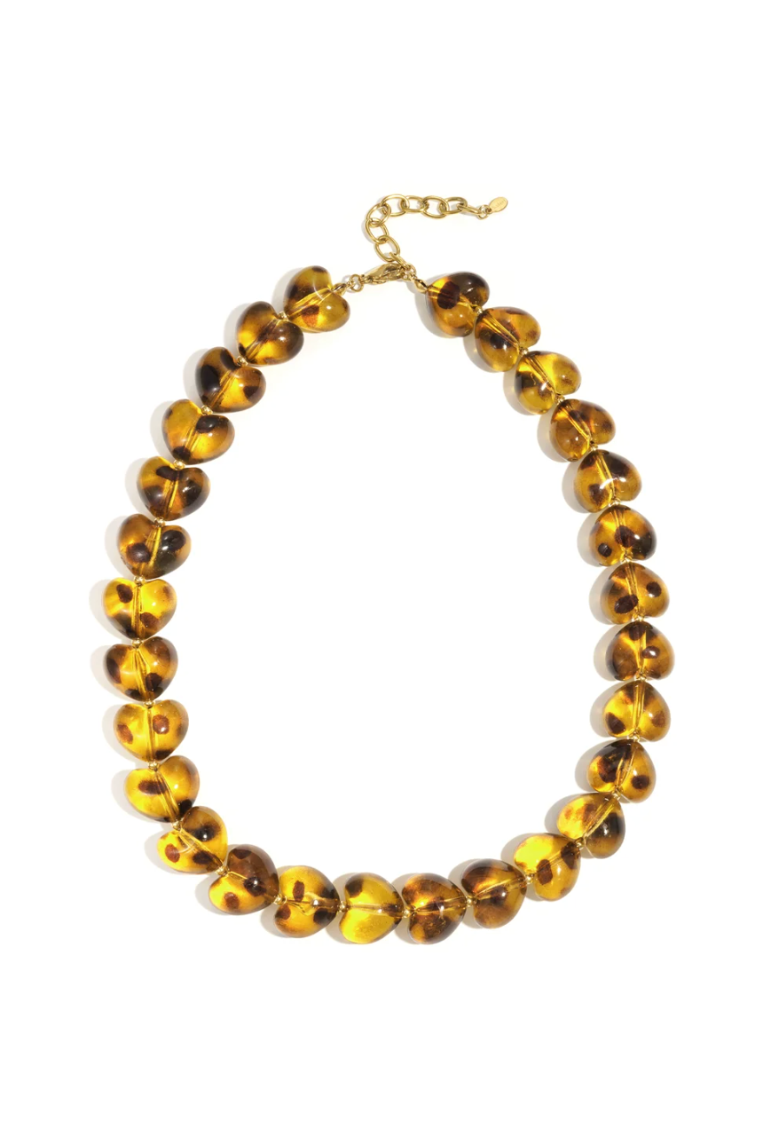 Ketting hartjes maron