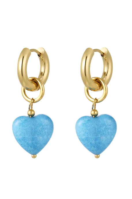 Set oorbellen Hartjes