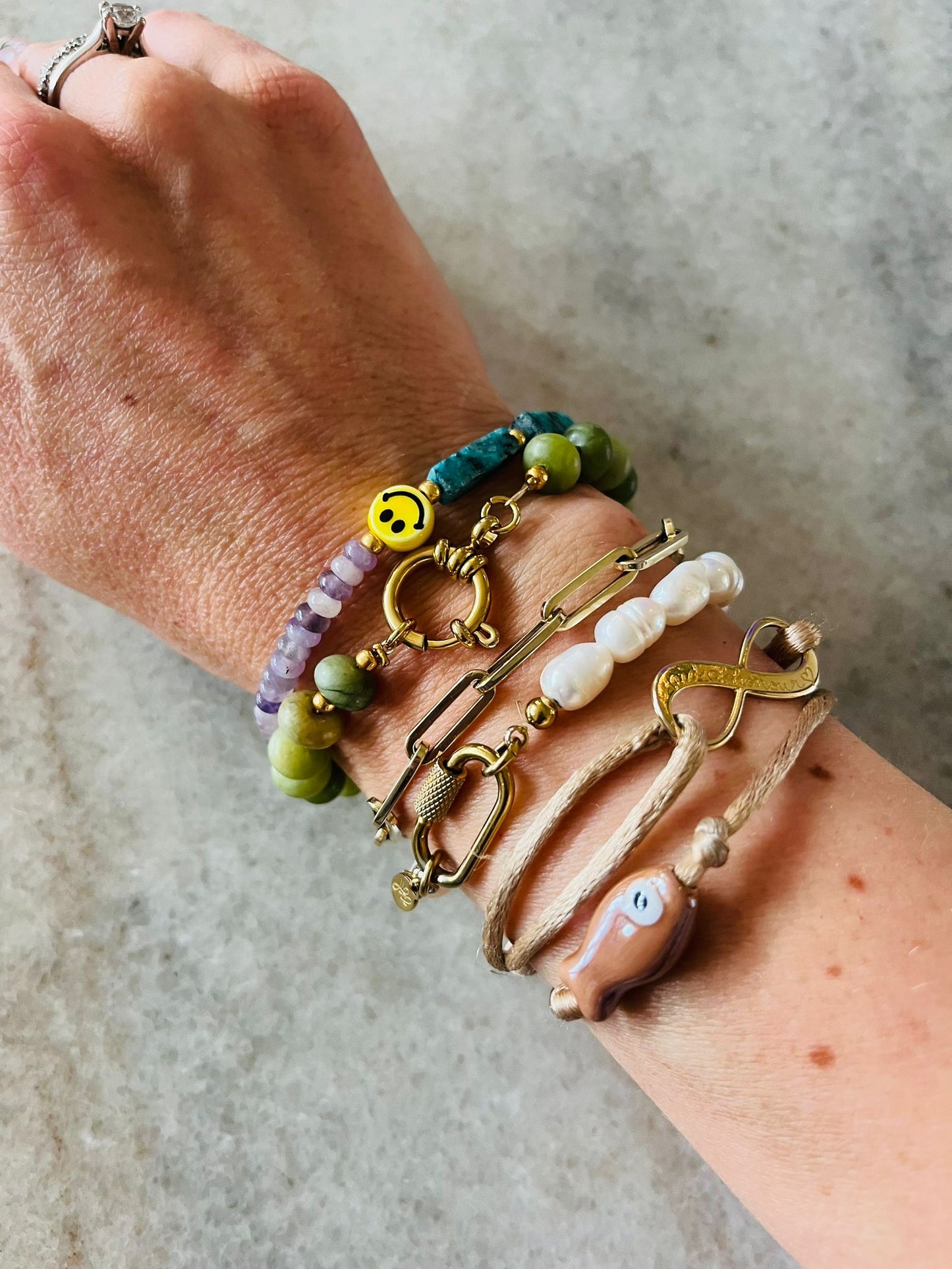 Armband Smiley meerdere opties