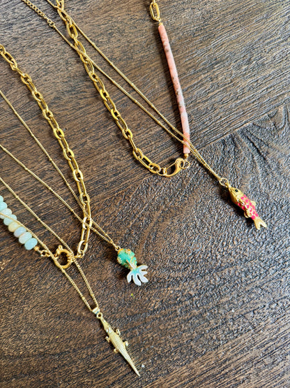 Ketting bolletjes goud