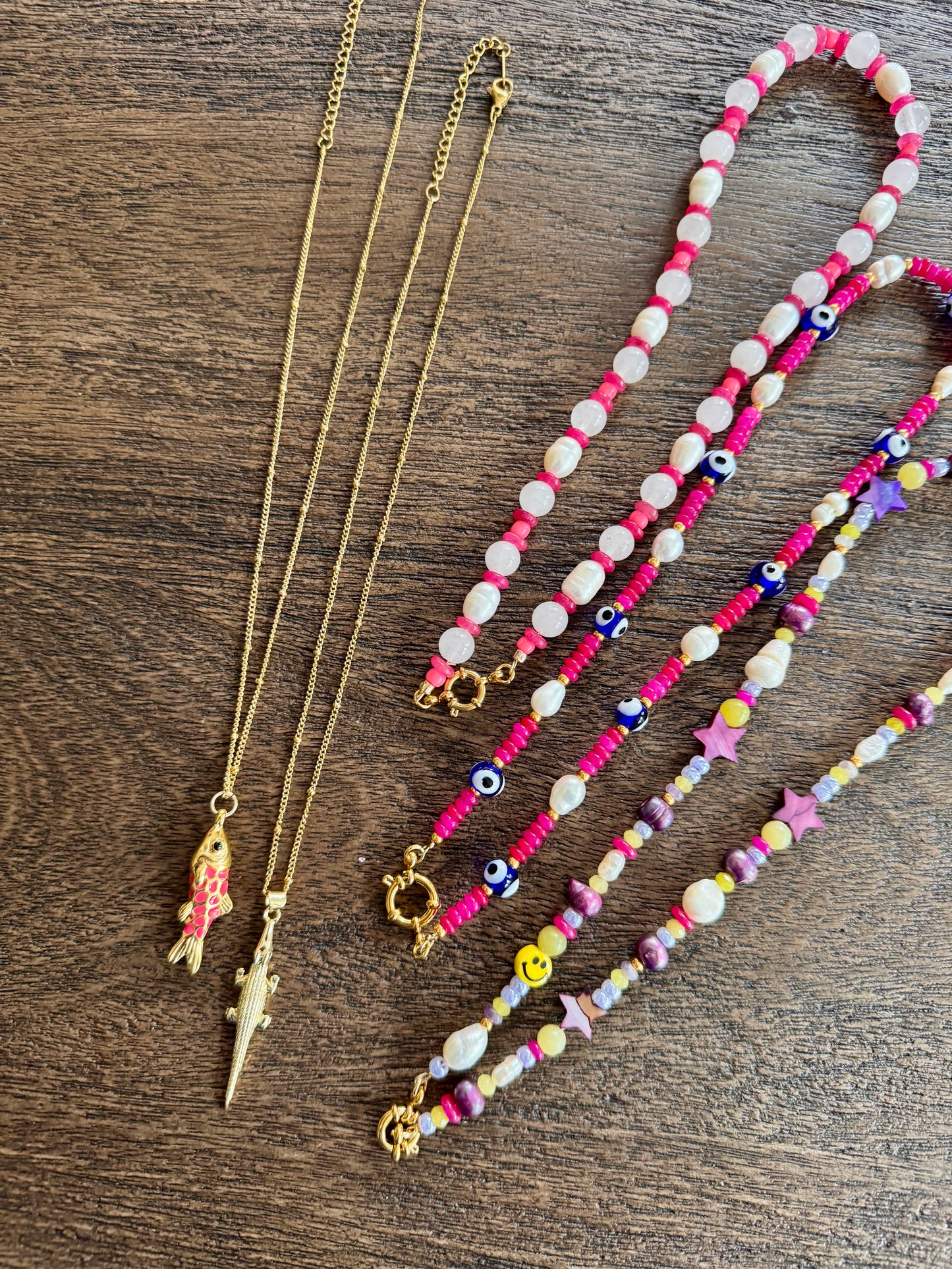 Ketting bolletjes goud