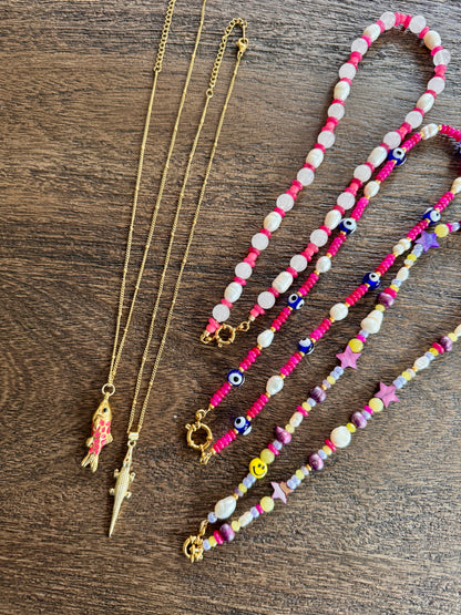Ketting bolletjes goud
