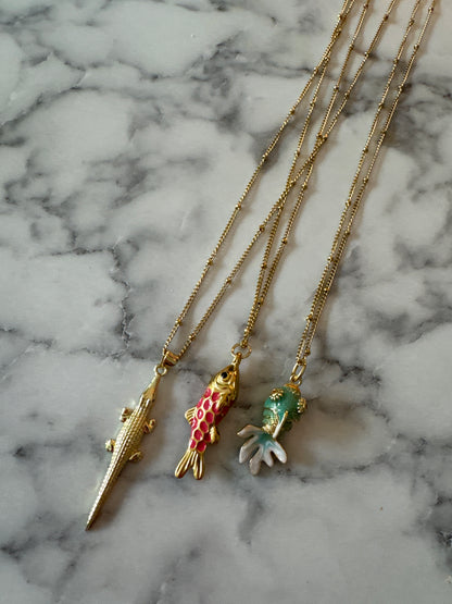 Ketting bolletjes goud